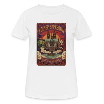 Cologne Spökshow Dom Grauen - T-shirt respirant Femme - blanc - Devant - AI Model Female 172 dark (172cm)
