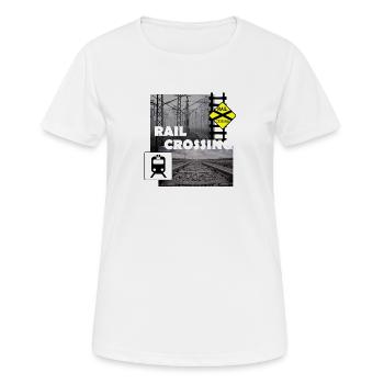 RAIL CROSSING - Women's Breathable T-Shirt - white - Front - AI Model Female 172 dark (172cm)
