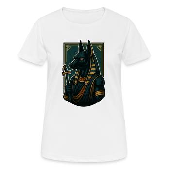 Anubis - Frauen T-Shirt atmungsaktiv - Weiß - Vorne - AI Model Female 172 dark (172cm)