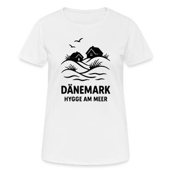 Dänemark Hygge - Frauen T-Shirt atmungsaktiv - Weiß - Vorne - AI Model Female 172 dark (172cm)