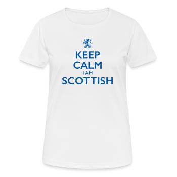 Scottish Scot, Écosse - T-shirt respirant Femme - blanc - Devant - AI Model Female 172 dark (172cm)