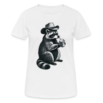 Tears of my Ex - Waschbär - Frauen T-Shirt atmungsaktiv - Weiß - Vorne - AI Model Female 172 dark (172cm)