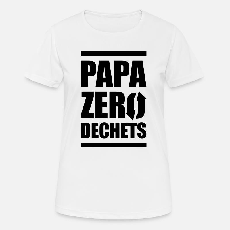 Zero Waste Dad - Women's Breathable T-Shirt - white