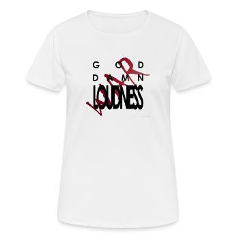 God Damn Loudness War - Women's Breathable T-Shirt - white - Front - AI Model Female 172 dark (172cm)