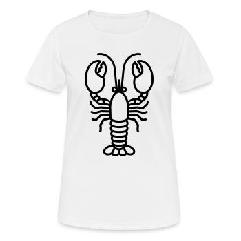 Homard - T-shirt respirant Femme - blanc - Devant - AI Model Female 172 dark (172cm)
