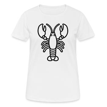 Homard - T-shirt respirant Femme - blanc - Devant - AI Model Female 172 dark (172cm)