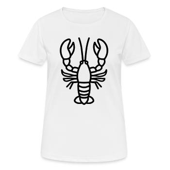 Homard - T-shirt respirant Femme - blanc - Devant - AI Model Female 172 dark (172cm)