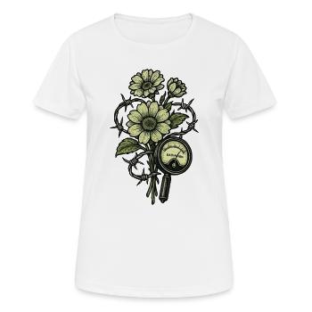 Underground Biohazard Radioactif - T-shirt respirant Femme - blanc - Devant - AI Model Female 172 dark (172cm)