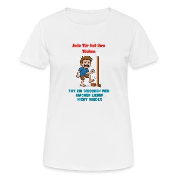 Hurt a bit - Women's Breathable T-Shirt - white - Front - AI Model Female 172 dark (172cm)