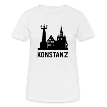 Constance Lac de Constance Silhouette - T-shirt respirant Femme - blanc - Devant - AI Model Female 172 dark (172cm)