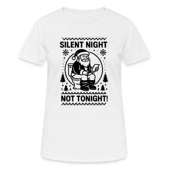 Silent night not tonight - Women's Breathable T-Shirt - white - Front - AI Model Female 172 dark (172cm)
