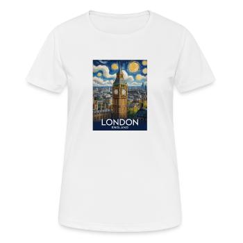 London - Women's Breathable T-Shirt - white - Front - AI Model Female 172 dark (172cm)