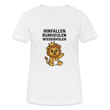 crying around - Women's Breathable T-Shirt - white - Front - AI Model Female 172 dark (172cm)