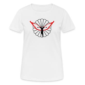 Engel - Frauen T-Shirt atmungsaktiv - Weiß - Vorne - AI Model Female 172 dark (172cm)