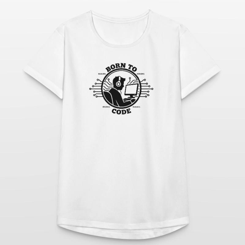 Codeur né pour coder Programmeur T-shirt respirant Femme