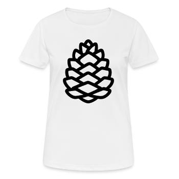 Pomme de Pin - T-shirt respirant Femme - blanc - Devant - AI Model Female 172 dark (172cm)