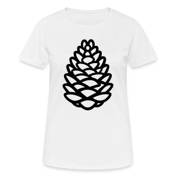 Pomme de Pin - T-shirt respirant Femme - blanc - Devant - AI Model Female 172 dark (172cm)