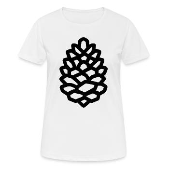 Pomme de Pin - T-shirt respirant Femme - blanc - Devant - AI Model Female 172 dark (172cm)