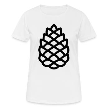 Pomme de Pin - T-shirt respirant Femme - blanc - Devant - AI Model Female 172 dark (172cm)