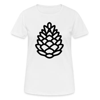 Pomme de Pin - T-shirt respirant Femme - blanc - Devant - AI Model Female 172 dark (172cm)