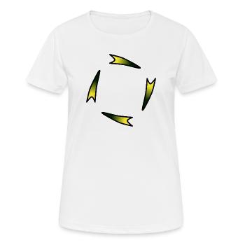 Luminous Corner Ribbons Abstract - Women's Breathable T-Shirt - white - Front - AI Model Female 172 dark (172cm)