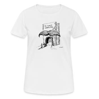 Nietzsche - T-shirt respirant Femme - blanc - Devant - AI Model Female 172 dark (172cm)