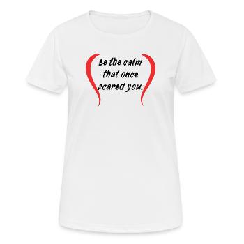 Courbes de silhouette cramoisi - T-shirt respirant Femme - blanc - Devant - AI Model Female 172 dark (172cm)