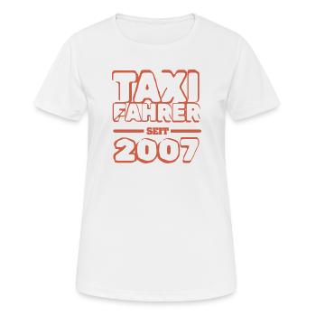 Taxifahrer 2007 - Frauen T-Shirt atmungsaktiv - Weiß - Vorne - AI Model Female 172 dark (172cm)
