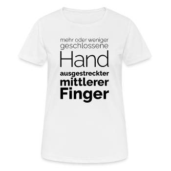 Majeur - T-shirt respirant Femme - blanc - Devant - AI Model Female 172 dark (172cm)