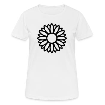 Sonnenblume - Frauen T-Shirt atmungsaktiv - Weiß - Vorne - AI Model Female 172 dark (172cm)