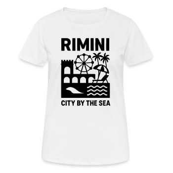 Rimini Silhouette - Women's Breathable T-Shirt - white - Front - AI Model Female 172 dark (172cm)