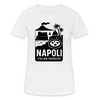 Naples Napoli - T-shirt respirant Femme - blanc - Devant - AI Model Female 172 dark (172cm)