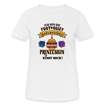 Joueur de Footvolley Anniversaire Joueur de Footvolley - T-shirt respirant Femme - blanc - Devant - AI Model Female 172 dark (172cm)
