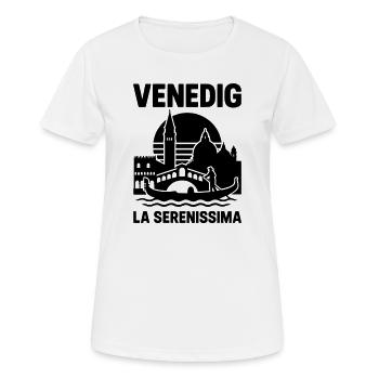 Venise la Sérénissime - T-shirt respirant Femme - blanc - Devant - AI Model Female 172 dark (172cm)