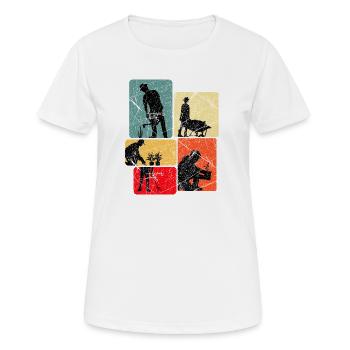 Hobbygärtner Schrebergarten Gartenarbeit Geschenk - Frauen T-Shirt atmungsaktiv - Weiß - Vorne - AI Model Female 172 dark (172cm)
