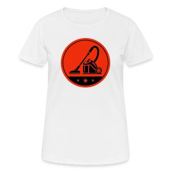 Nettoyage des aspirateurs - T-shirt respirant Femme - blanc - Devant - AI Model Female 172 dark (172cm)