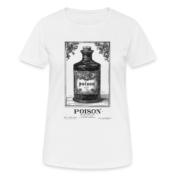 Vintage Poison Flaschenetikett - Frauen T-Shirt atmungsaktiv - Weiß - Vorne - AI Model Female 172 dark (172cm)