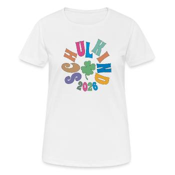 Écolier 2026 Trèfle - T-shirt respirant Femme - blanc - Devant - AI Model Female 172 dark (172cm)