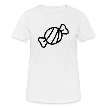 Bonbon - T-shirt respirant Femme - blanc - Devant - AI Model Female 172 dark (172cm)