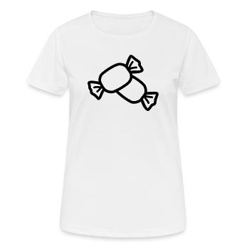 Bonbon - T-shirt respirant Femme - blanc - Devant - AI Model Female 172 dark (172cm)