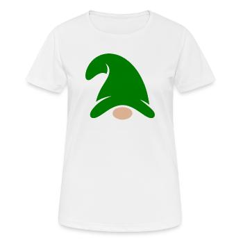 Smaragd-Zwerg Garten-Charme - Frauen T-Shirt atmungsaktiv - Weiß - Vorne - AI Model Female 172 dark (172cm)