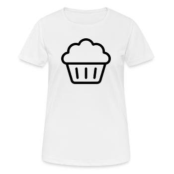 muffin - Women's Breathable T-Shirt - white - Front - AI Model Female 172 dark (172cm)