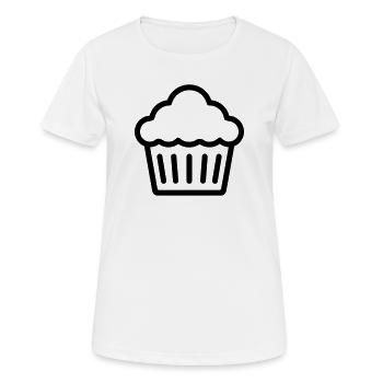 muffin - Women's Breathable T-Shirt - white - Front - AI Model Female 172 dark (172cm)