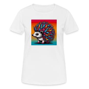 Igel - Frauen T-Shirt atmungsaktiv - Weiß - Vorne - AI Model Female 172 dark (172cm)
