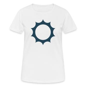« L’énergie solaire – un avenir propre » - T-shirt respirant Femme - blanc - Devant - AI Model Female 172 dark (172cm)