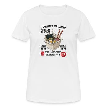 Japanische Nudelbox Ramen - Frauen T-Shirt atmungsaktiv - Weiß - Vorne - AI Model Female 172 dark (172cm)