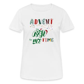 Advent Die Beste Zeit - Frauen T-Shirt atmungsaktiv - Weiß - Vorne - AI Model Female 172 dark (172cm)