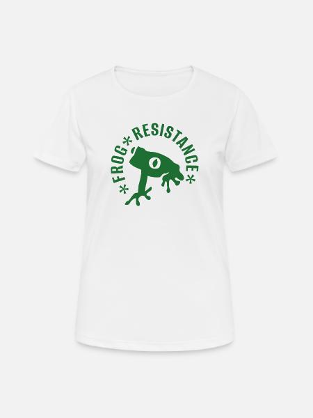 Frog resistance - "Frog resistance" - Women's Breathable T-Shirt - white