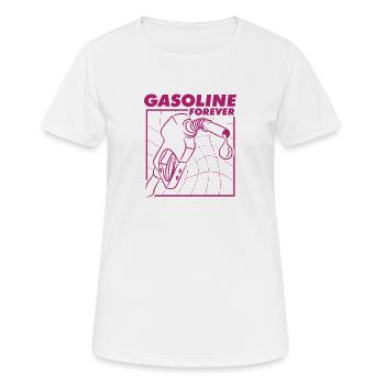 Gasoline Forever Classic Car Fan Design - Women's Breathable T-Shirt - white - Front - AI Model Female 172 dark (172cm)