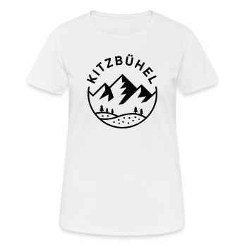 Kitzbühel - Création de souvenirs - T-shirt respirant Femme - blanc - Devant - AI Model Female 172 dark (172cm)